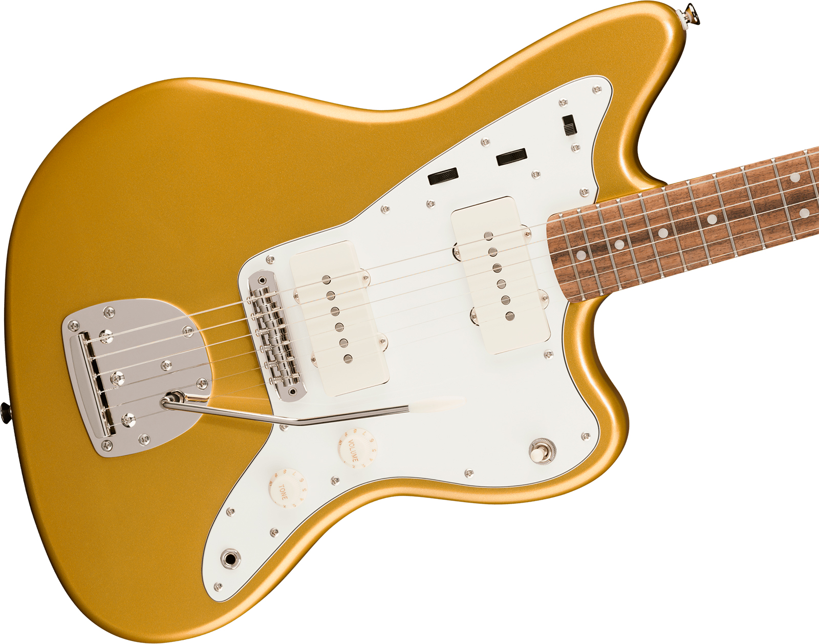 Squier Jazzmaster Classic Vibe 60s Fsr Ltd 2s Trem Lau - Aztec Gold Matching Headstock - Guitarra electrica retro rock - Variation 2