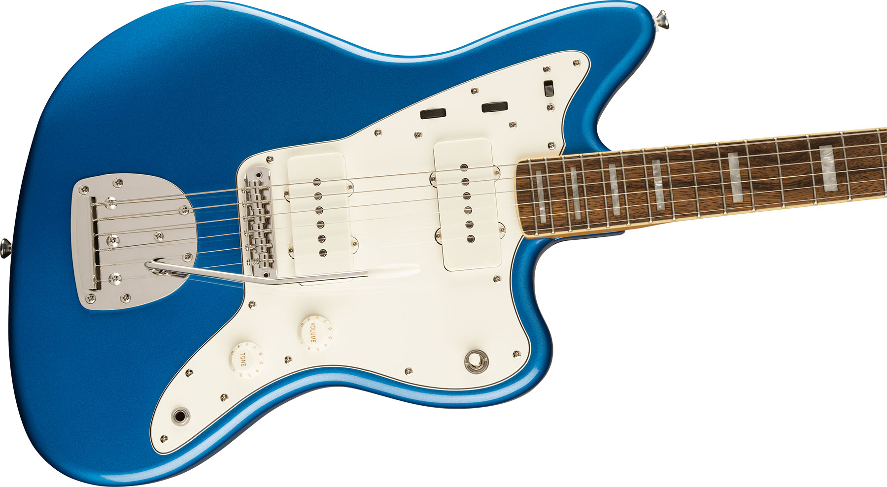 Squier Jazzmaster Classic Vibe '70s Fsr Ltd Lau - Lake Placid Blue W/ Matching Headstock - Guitarra electrica retro rock - Variation 2