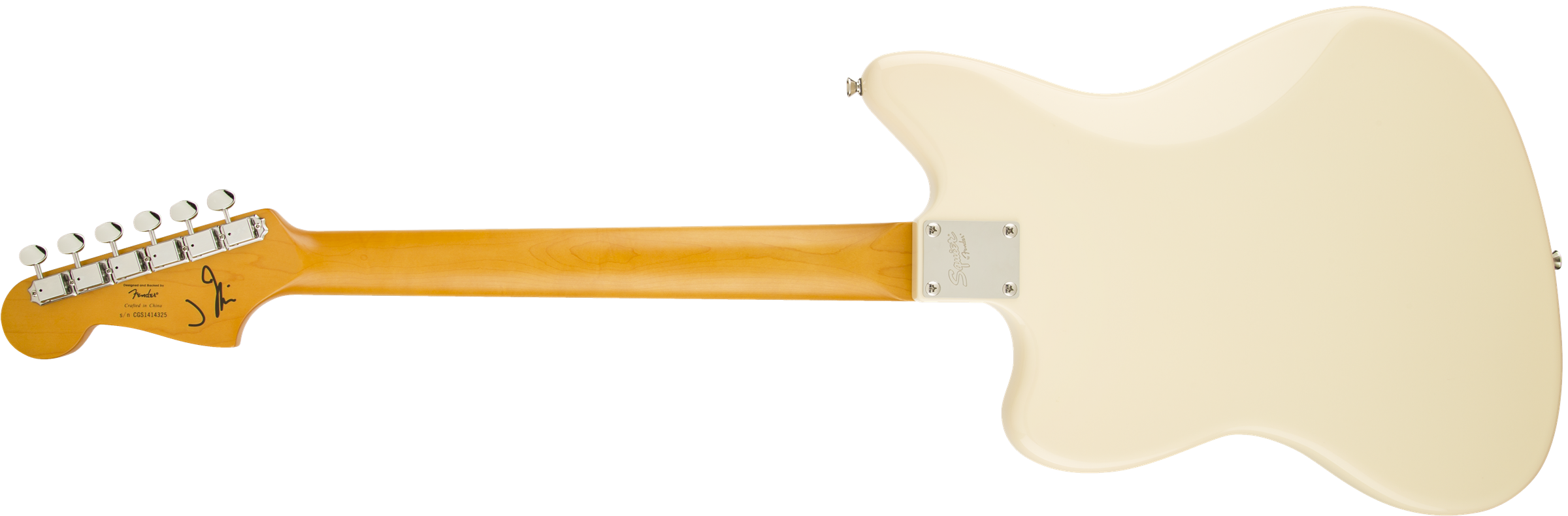 Squier Jazzmaster J Mascis (lau) - Vintage White - Guitarra electrica retro rock - Variation 1