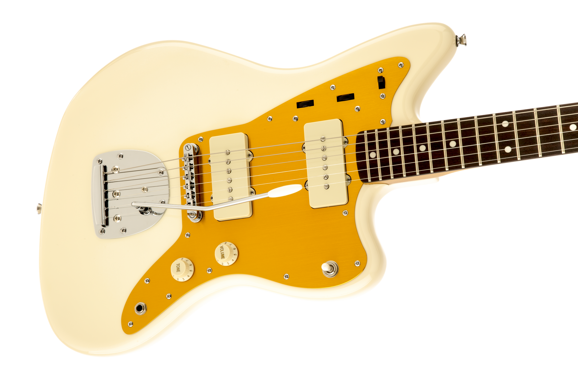 Squier Jazzmaster J Mascis (lau) - Vintage White - Guitarra electrica retro rock - Variation 2