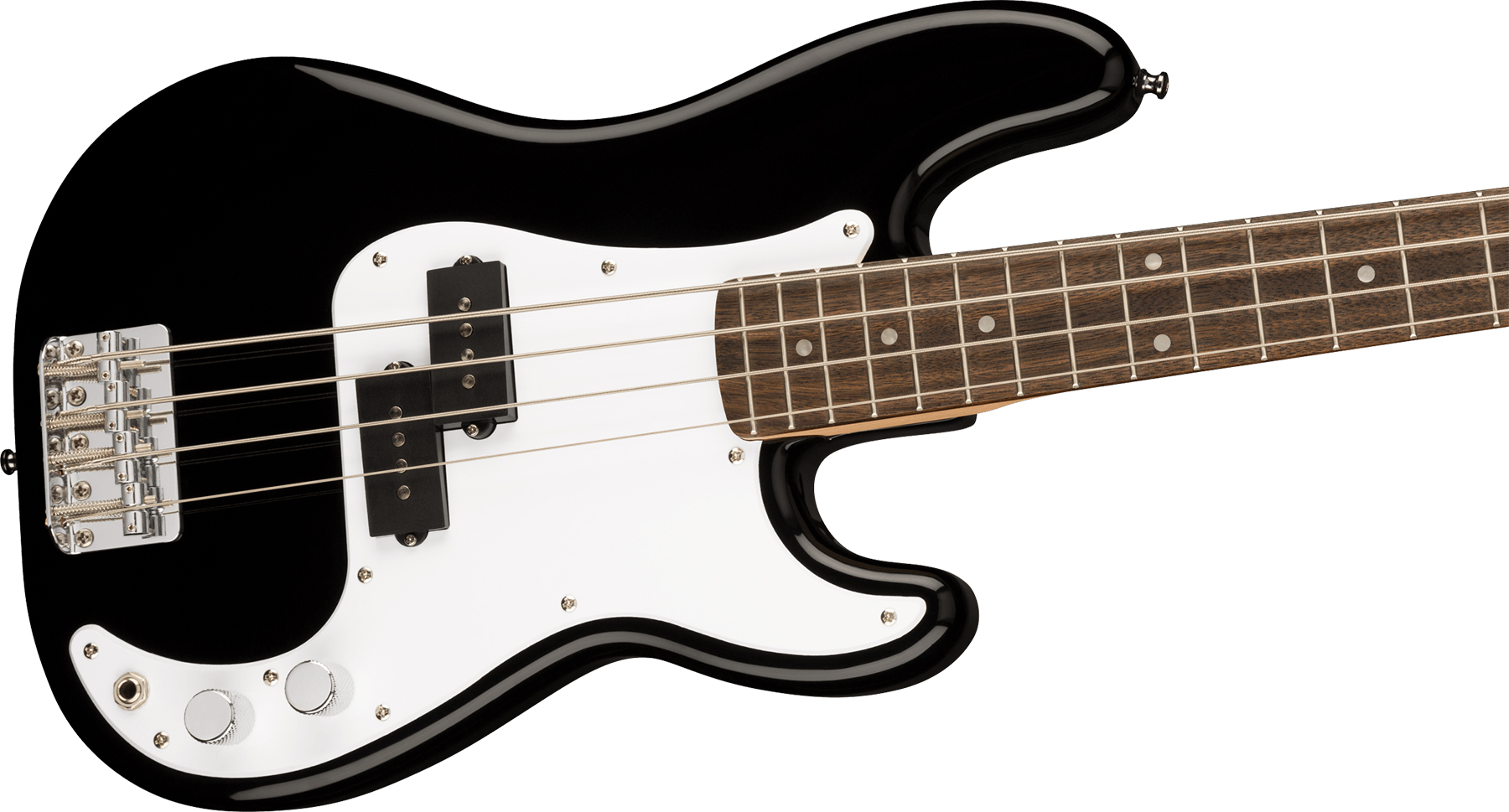 Squier Mini Precision Bass Bullet Lau - Black - Bajo eléctrico de viaje - Variation 2