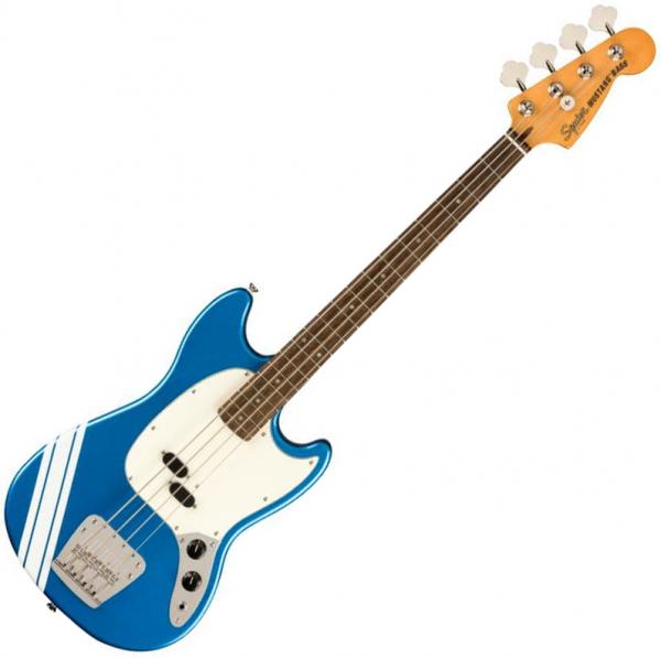 Bajo eléctrico para niños Squier FSR Classic Vibe '60s Competition Mustang Bass Ltd (LAU) - Lake placid blue with olympic white stripes