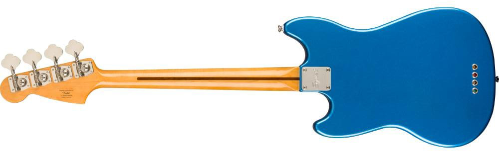 Squier Mustang Bass '60s Classic Vibe Competition Fsr Ltd Lau - Lake Placid Blue With Olympic White Stripes - Bajo eléctrico para niños - Variation 1