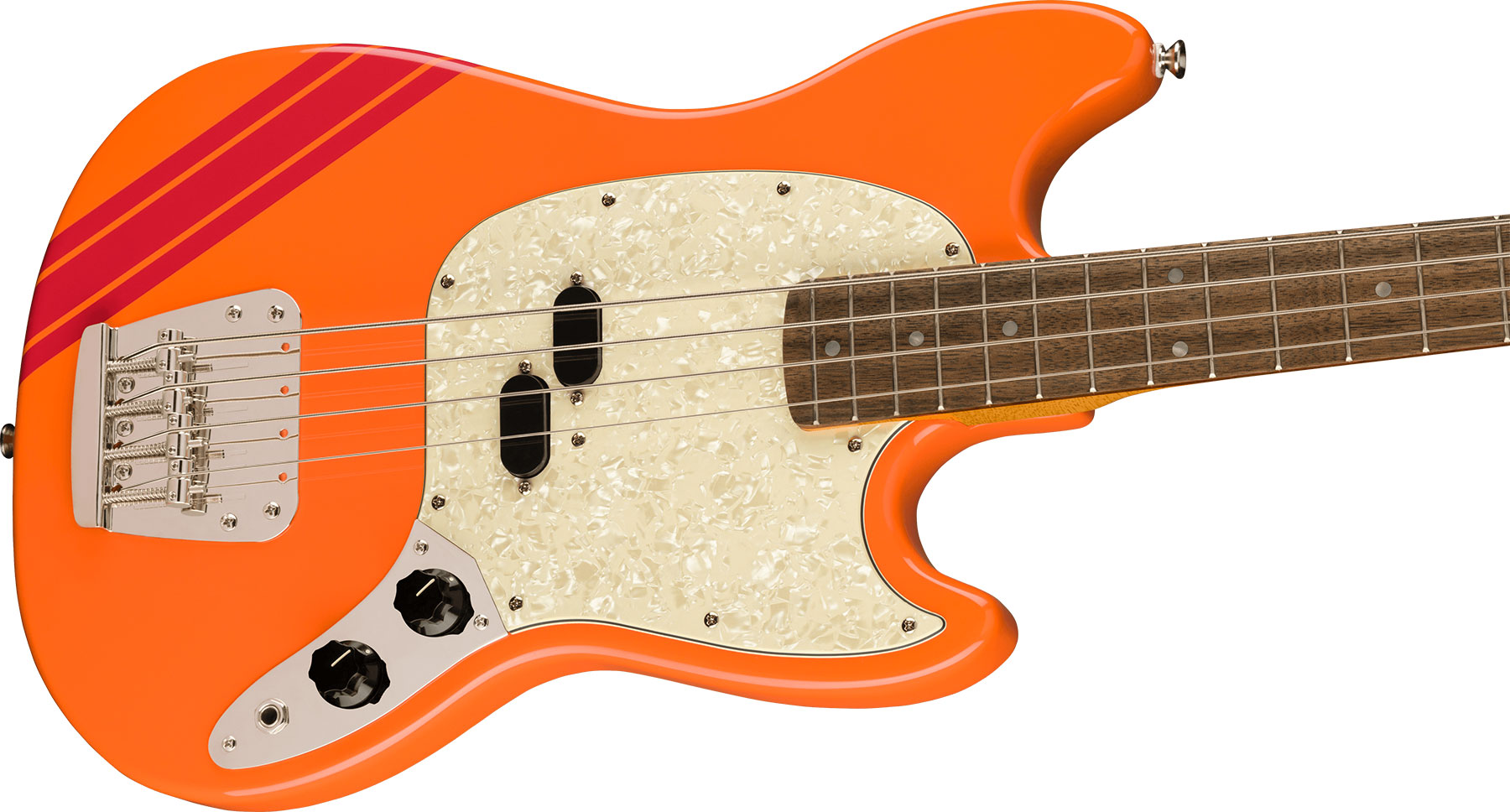 Squier Mustang Bass '60s Classic Vibe Competition Fsr Ltd Lau - Capri Orange - Bajo eléctrico de cuerpo sólido - Variation 2