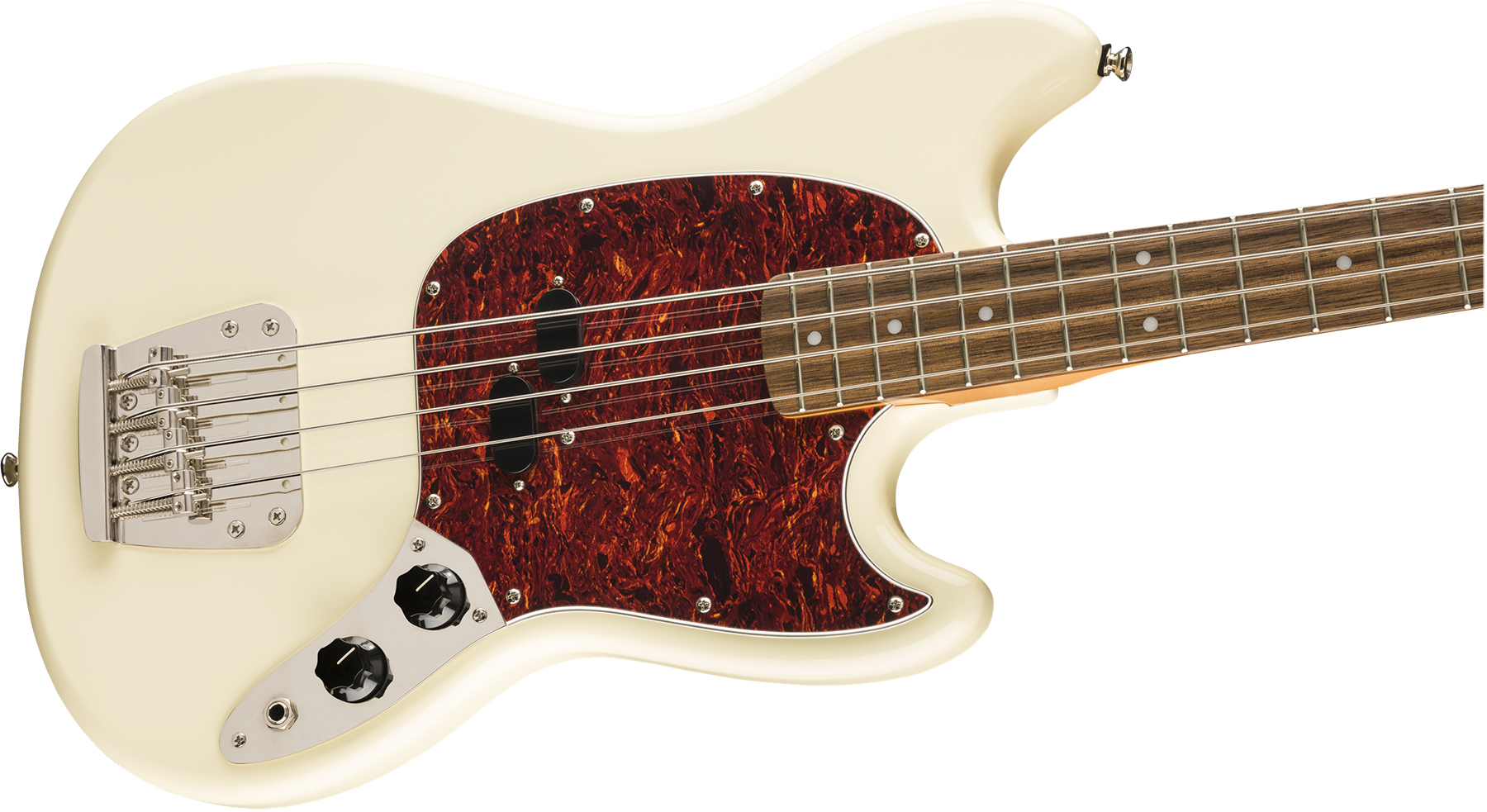 Squier Mustang Bass '60s Classic Vibe Lau 2019 - Olympic White - Bajo eléctrico de cuerpo sólido - Variation 2