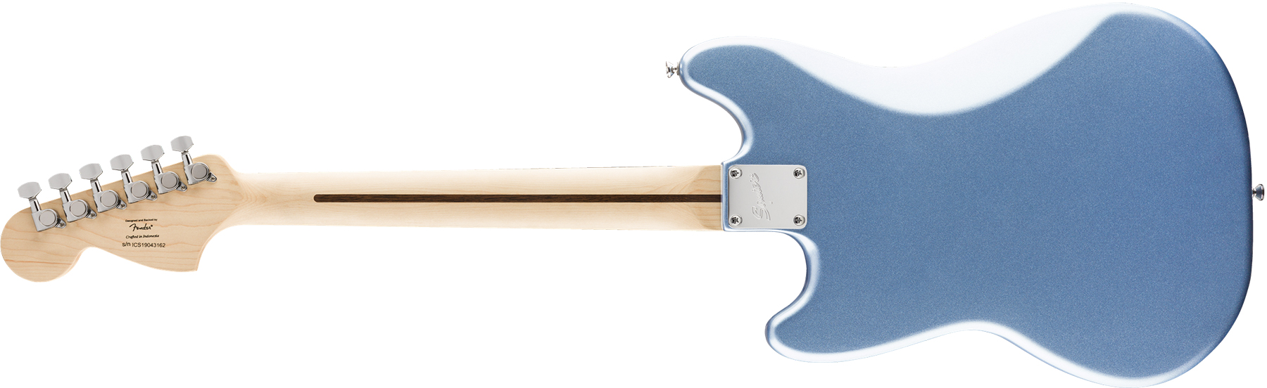 Squier Mustang Bullet Competition Hh Fsr Ht Lau - Lake Placid Blue - Guitarra electrica retro rock - Variation 1