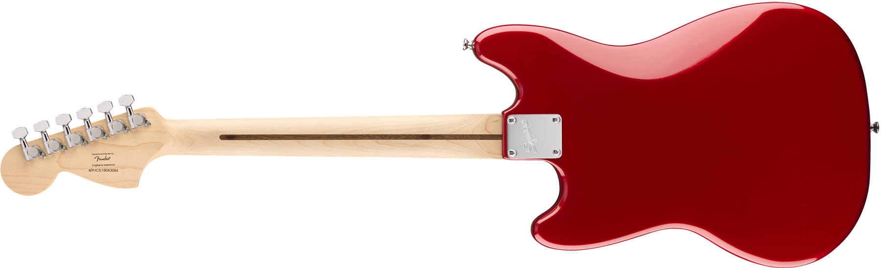 Squier Mustang Bullet Competition Hh Fsr Ht Lau - Candy Apple Red - Guitarra electrica retro rock - Variation 1