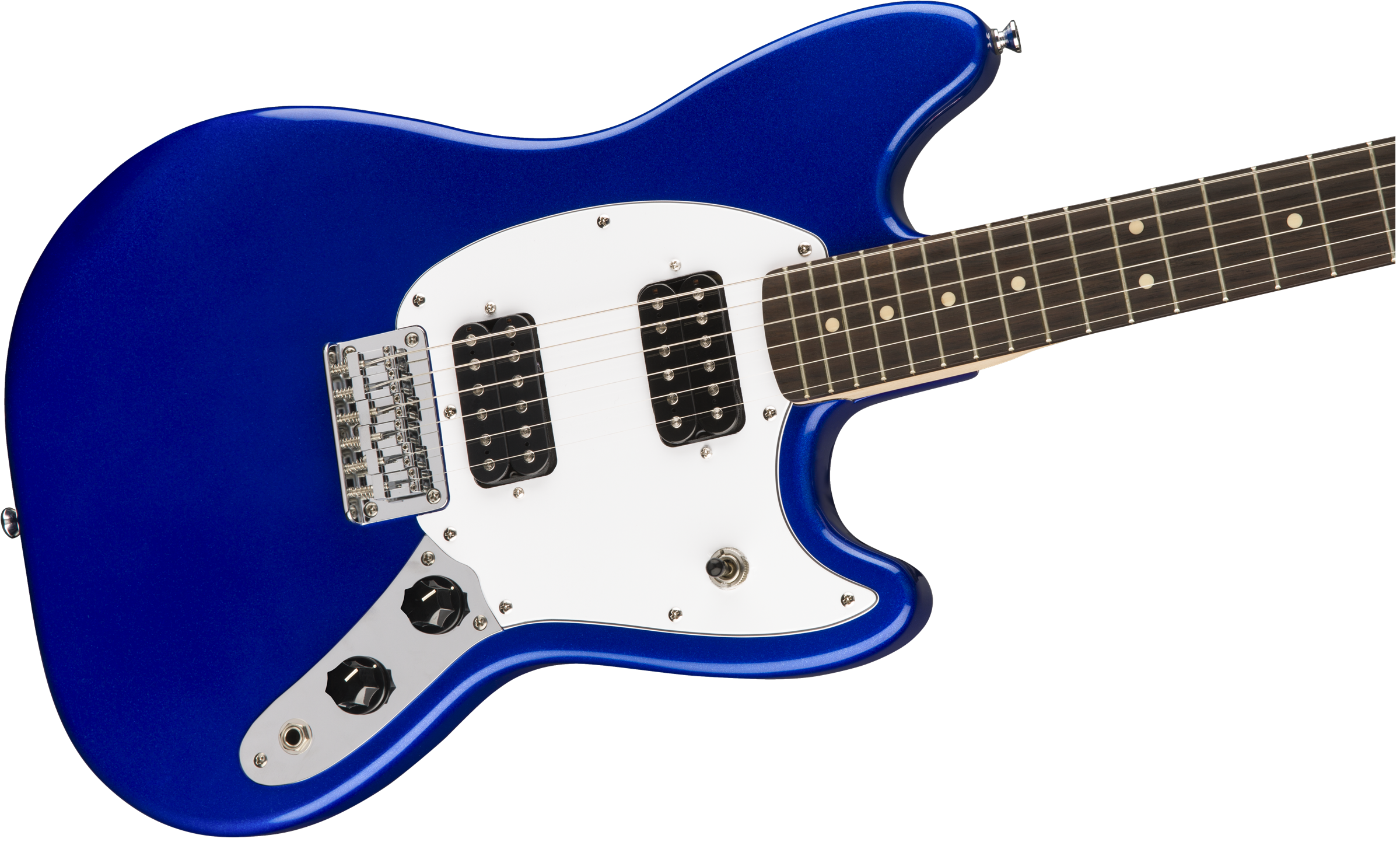 Squier Mustang Bullet Hh 2019 Ht Lau - Imperial Blue - Guitarra electrica retro rock - Variation 1