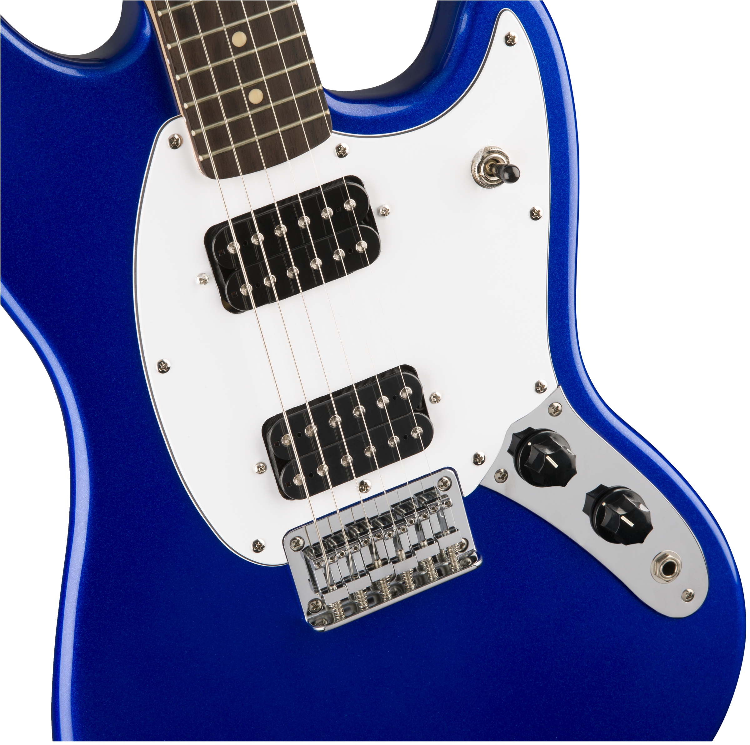 Squier Mustang Bullet Hh 2019 Ht Lau - Imperial Blue - Guitarra electrica retro rock - Variation 2