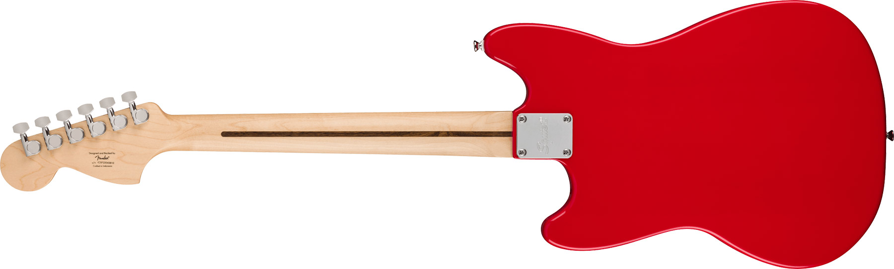 Squier Mustang Sonic 2s Ht Mn - Torino Red - Guitarra electrica retro rock - Variation 1