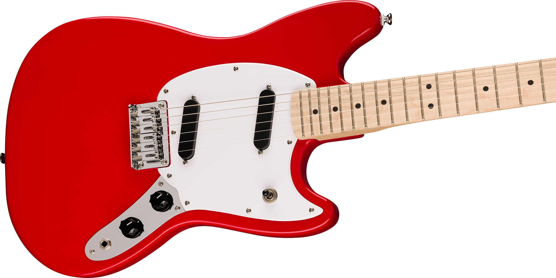 Squier Mustang Sonic 2s Ht Mn - Torino Red - Guitarra electrica retro rock - Variation 2