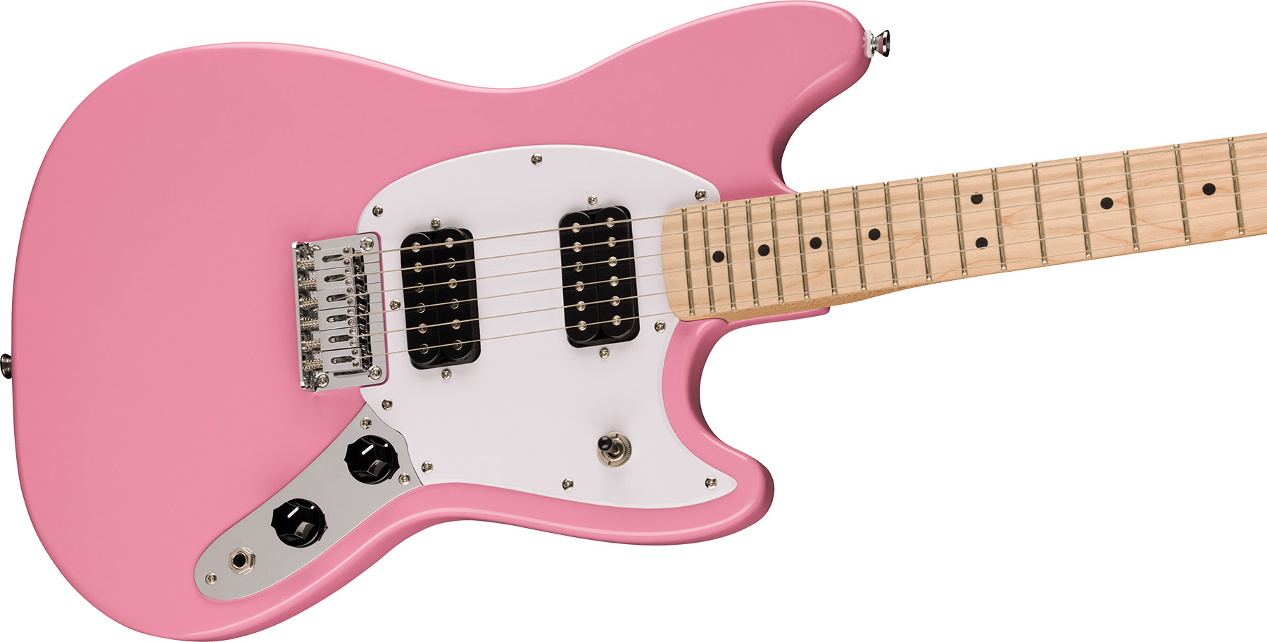 Squier Mustang Sonic Hh 2h Ht Mn - Flash Pink - Guitarra electrica retro rock - Variation 2
