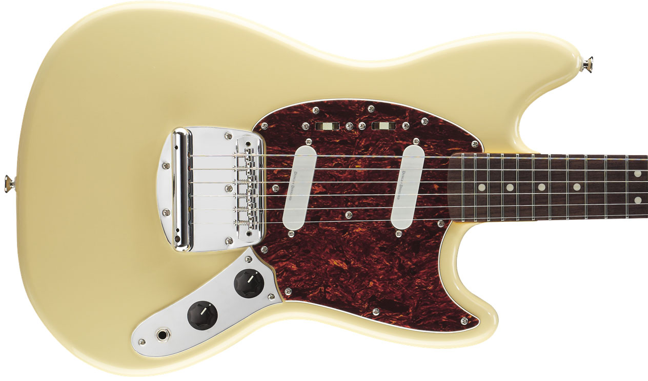 Squier Mustang Vintage Modified Ss Lau - Vintage White - Guitarra electrica retro rock - Variation 1