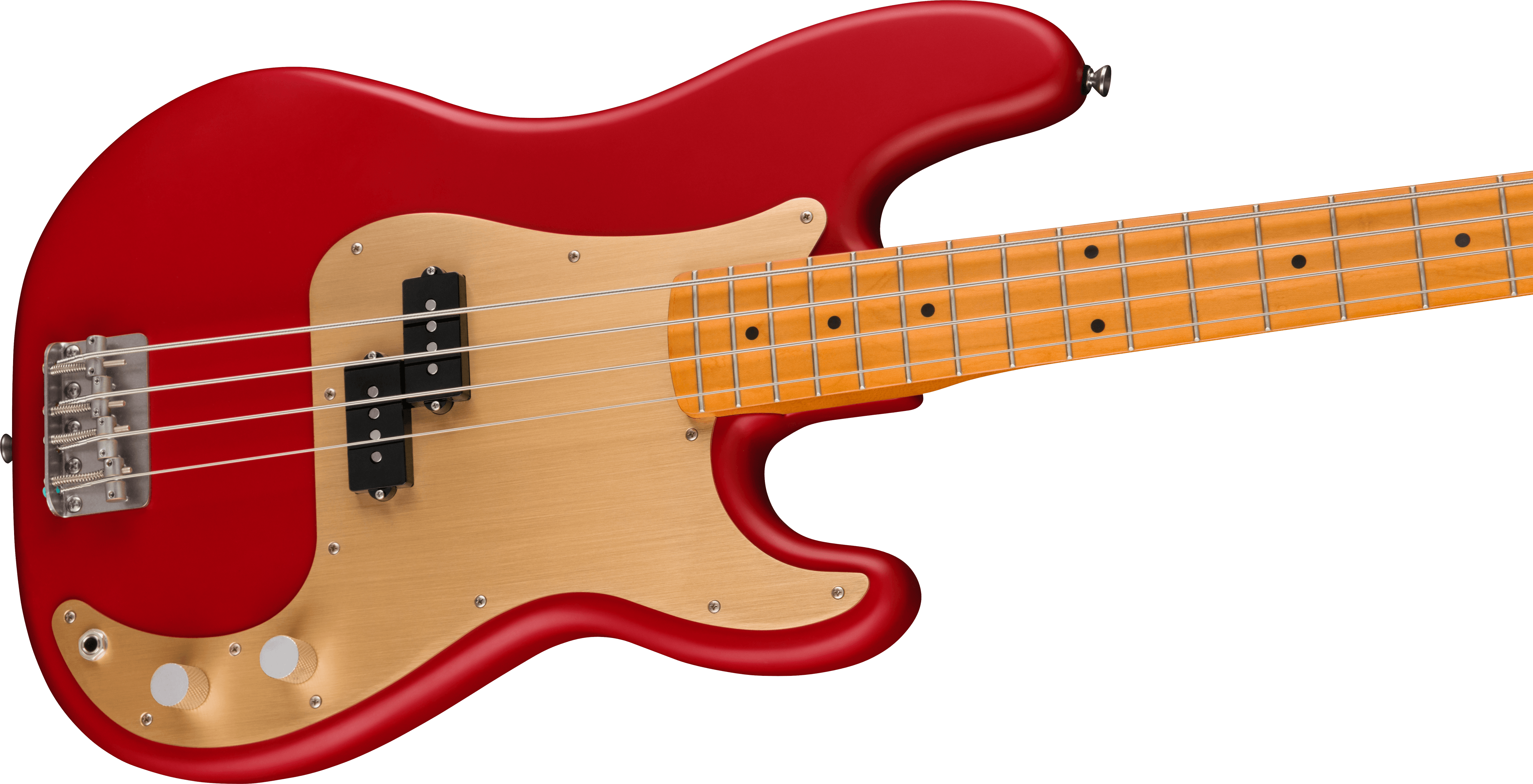 Squier Precision Bass 40th Anniversary Gold Edition Mn - Satin Dakota Red - Bajo eléctrico de cuerpo sólido - Variation 3