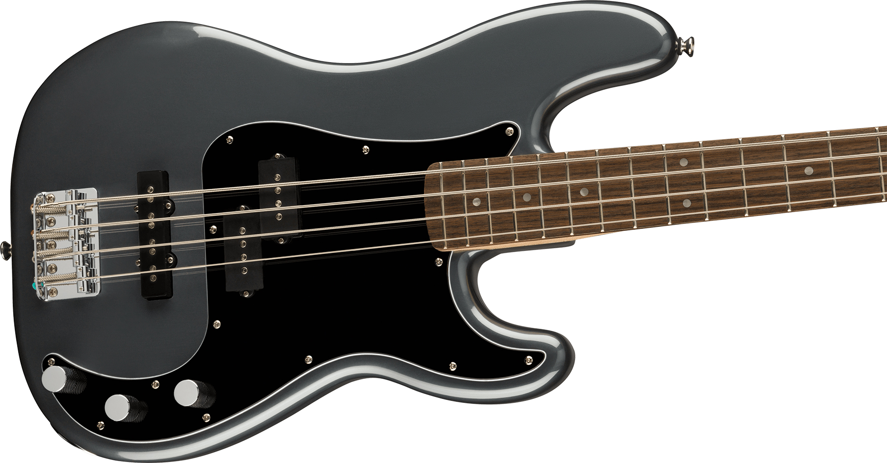 Squier Precision Bass Affinity Pj 2021 Lau - Charcoal Frost Metallic - Bajo eléctrico de cuerpo sólido - Variation 2