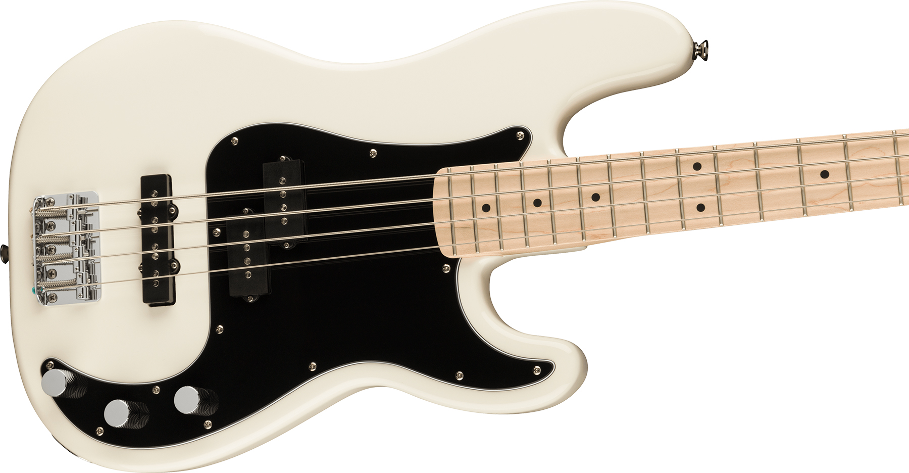 Squier Precision Bass Affinity Pj 2021 Mn - Olympic White - Bajo eléctrico de cuerpo sólido - Variation 2