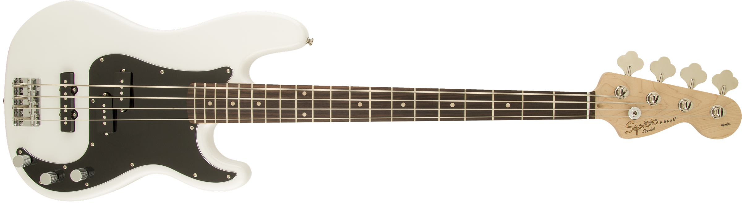 Squier Precision Bass Affinity Series Pj (lau) - Olympic White - Bajo eléctrico de cuerpo sólido - Variation 1