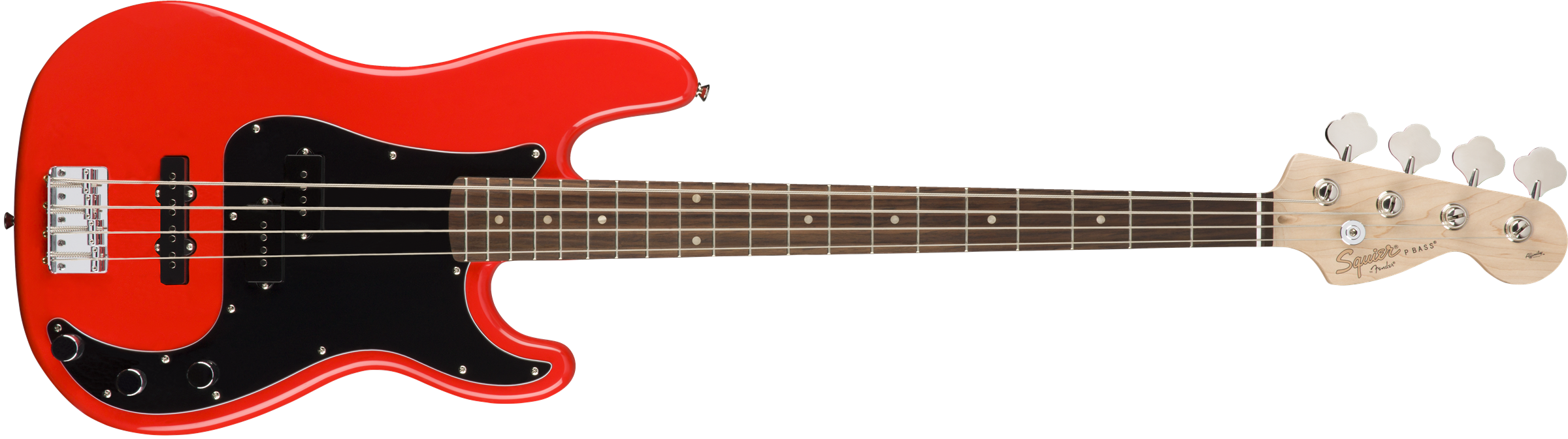 Squier Precision Bass Affinity Series Pj (lau) - Race Red - Bajo eléctrico de cuerpo sólido - Variation 1
