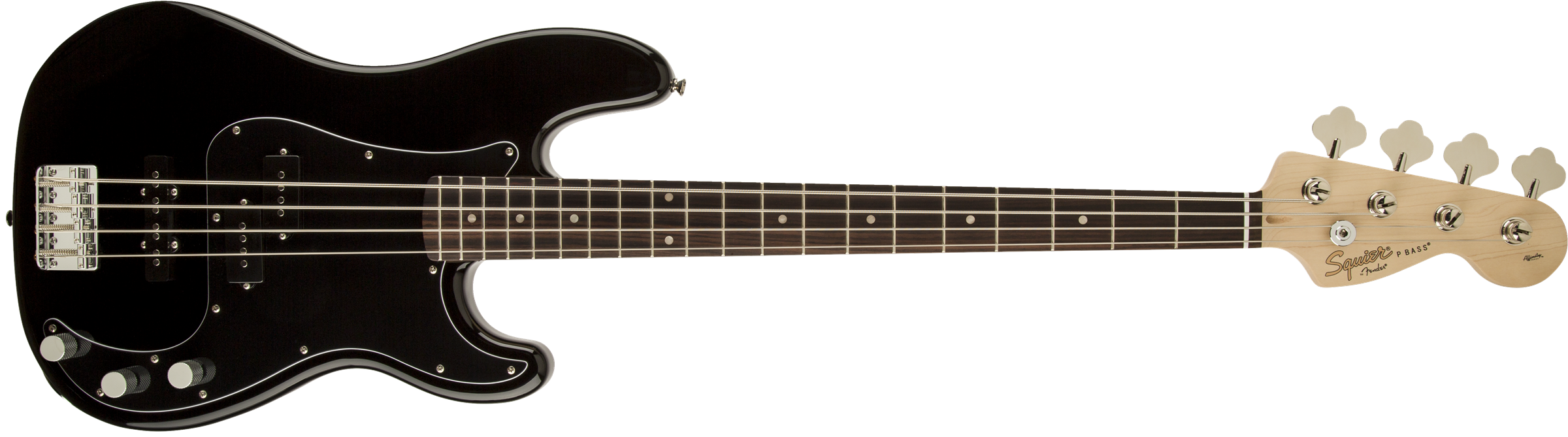 Squier Precision Bass Affinity Series Pj (lau) - Black - Bajo eléctrico de cuerpo sólido - Variation 1