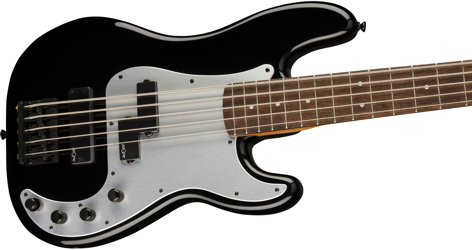 Squier Precision Bass Ph V Contemporary Active 5c Lau - Black - Bajo eléctrico de cuerpo sólido - Variation 2