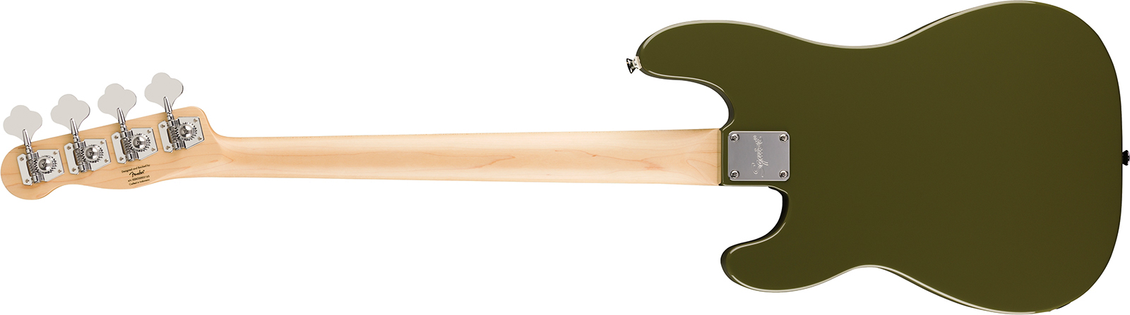 Squier Precision Bass Thinline Sj Paranormal Lau - Olive - Bajo eléctrico de cuerpo sólido - Variation 1