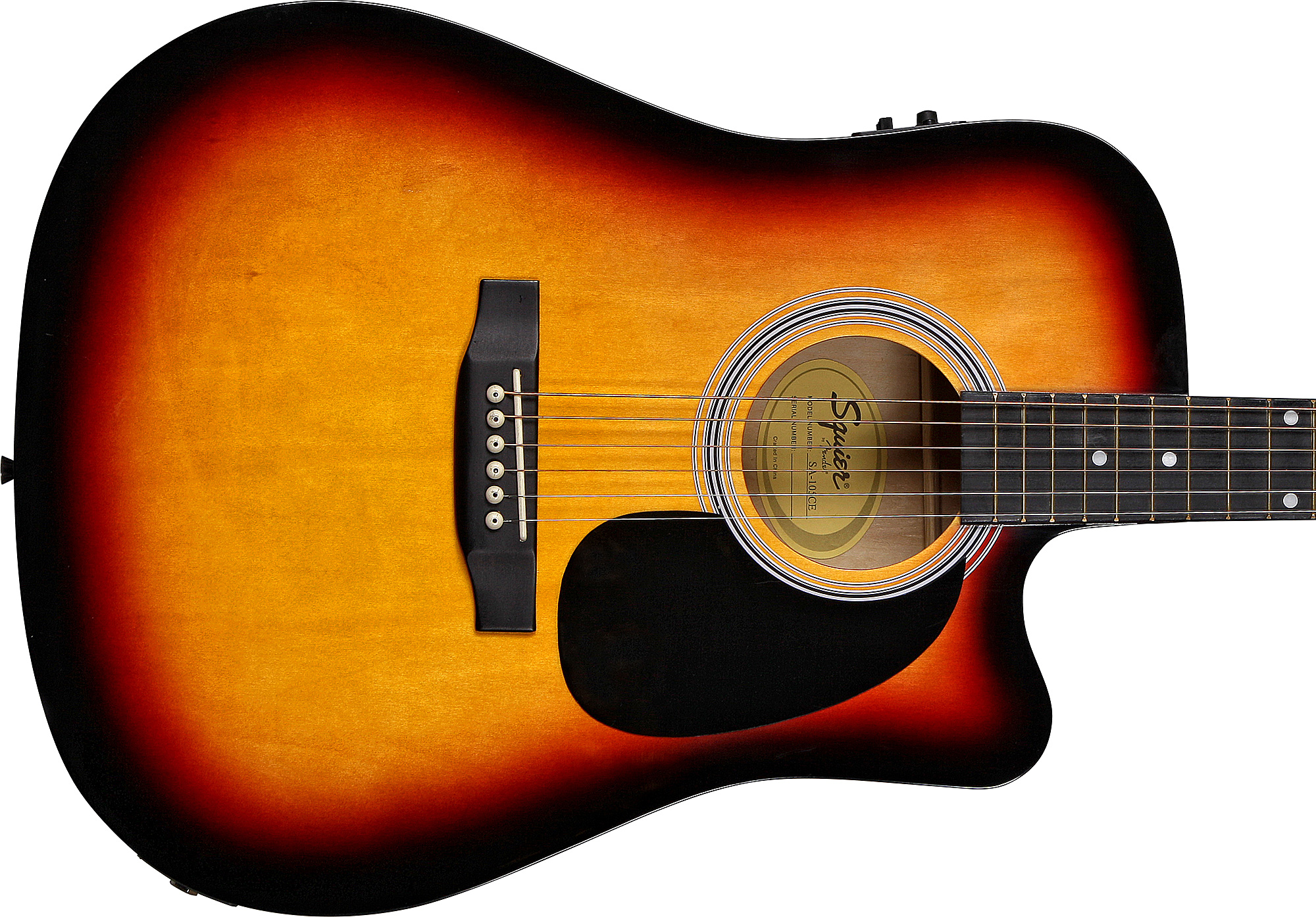 Guitarra Electroacústica Fender Squire Sunburst SA105 CE – Instrument  Rental Barcelona