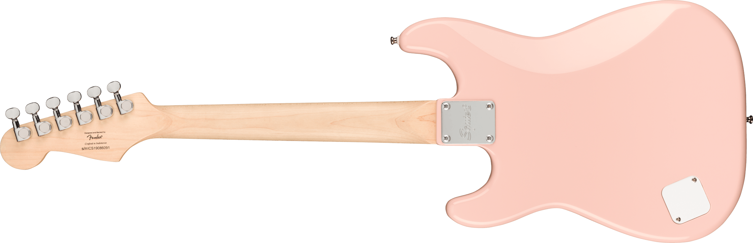 Squier Squier Mini Strat V2 Ht Sss Lau - Shell Pink - Guitarra eléctrica para niños - Variation 1