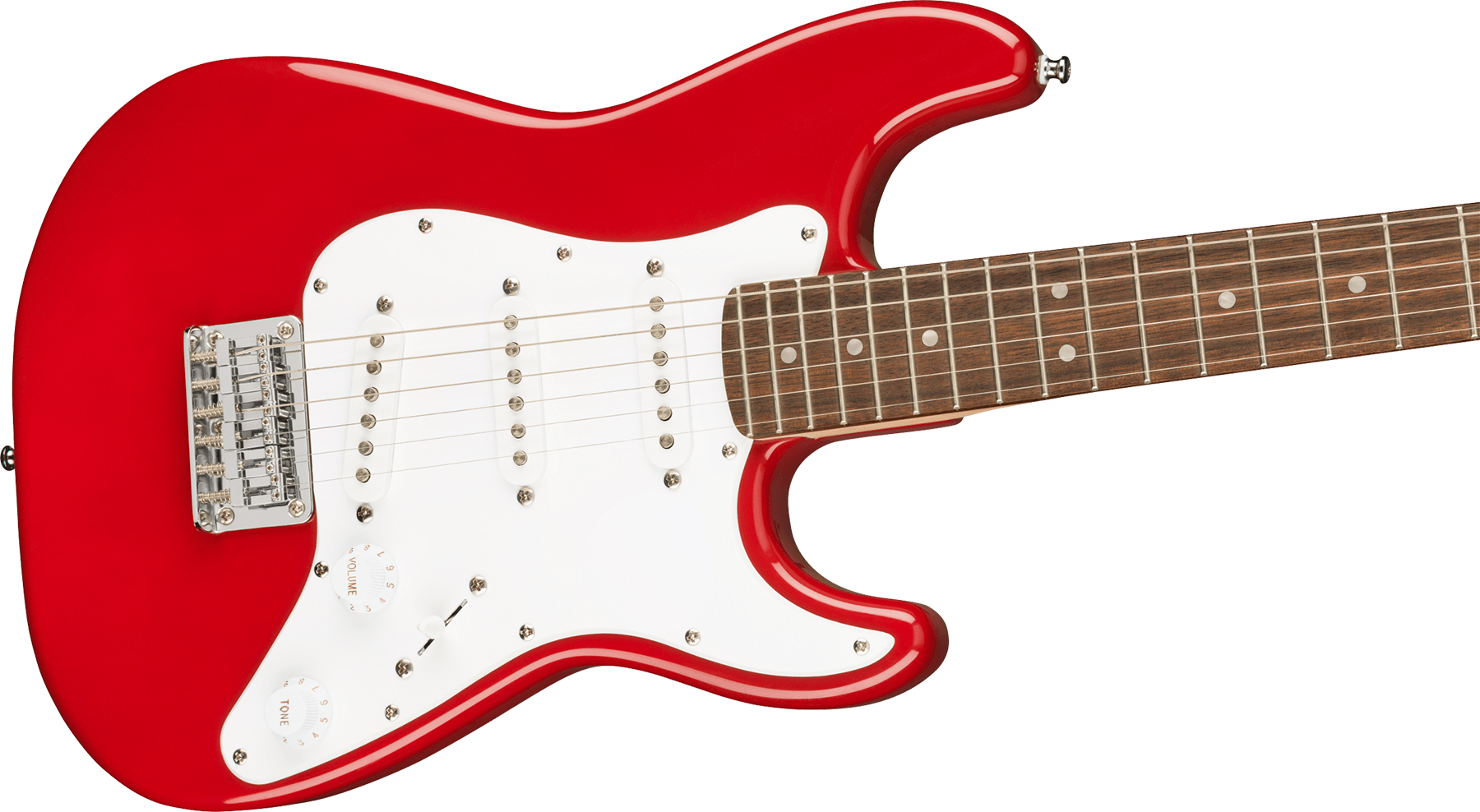 Squier Mini Strat V2 Ht Sss Lau - Dakota Red - Guitarra eléctrica con forma de str. - Variation 2