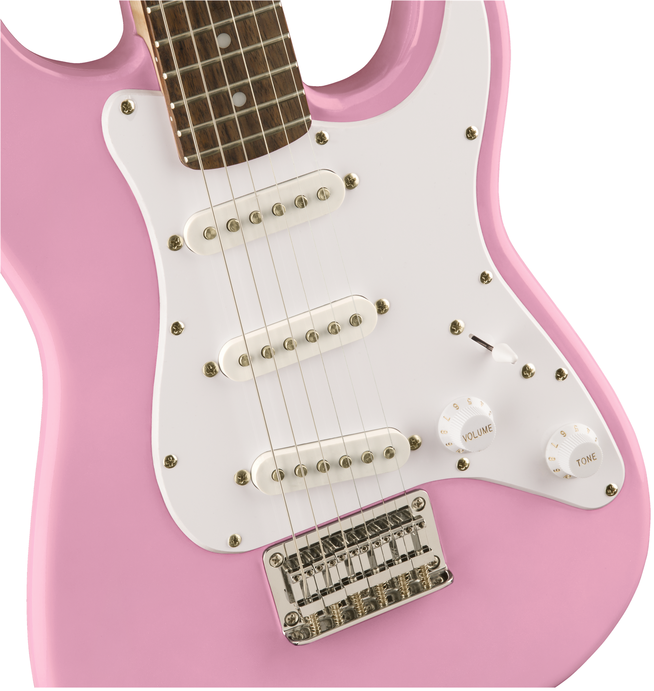 Squier Squier Mini Strat V2 Ht Sss Lau - Pink - Guitarra eléctrica para niños - Variation 3