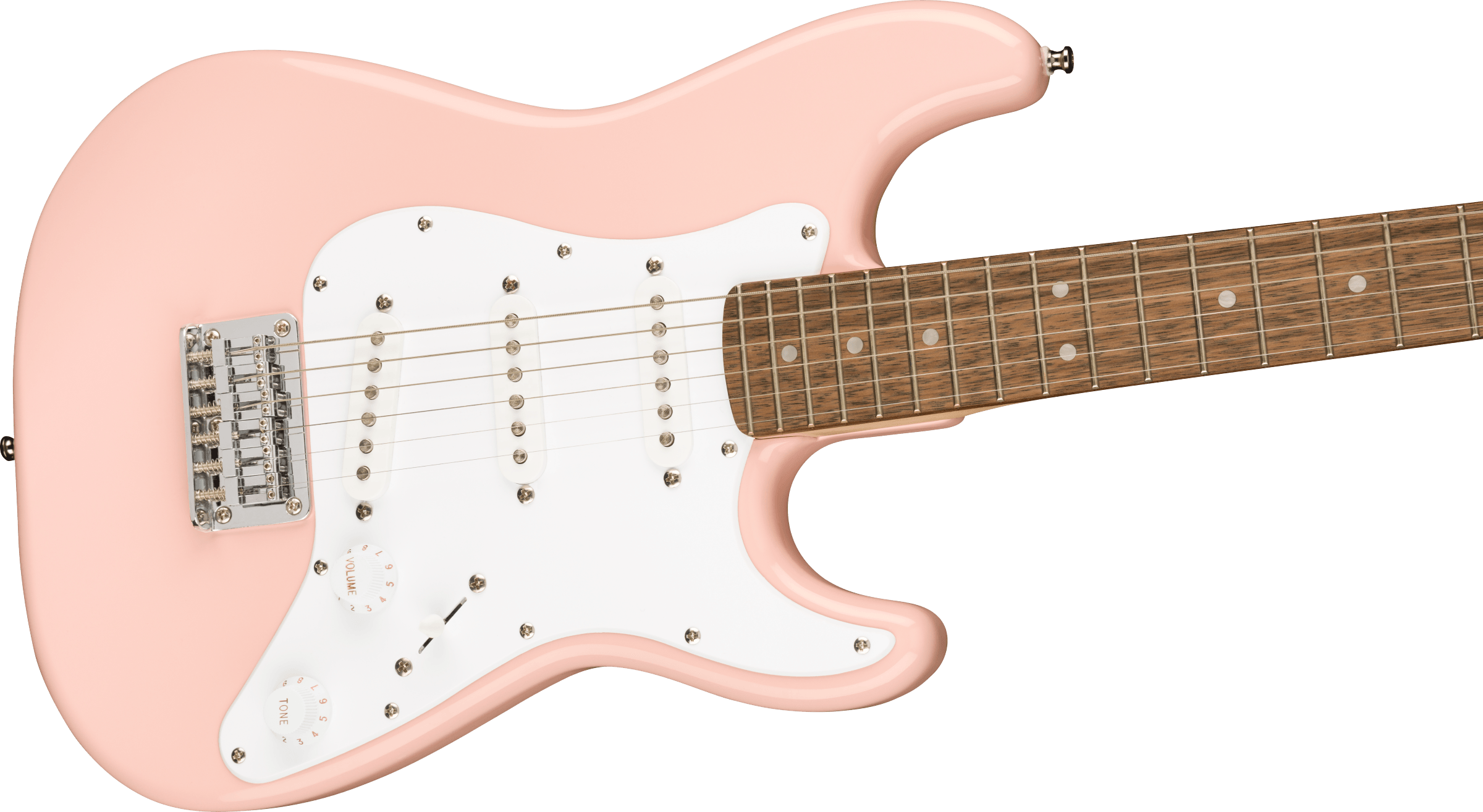 Squier Squier Mini Strat V2 Ht Sss Lau - Shell Pink - Guitarra eléctrica para niños - Variation 3