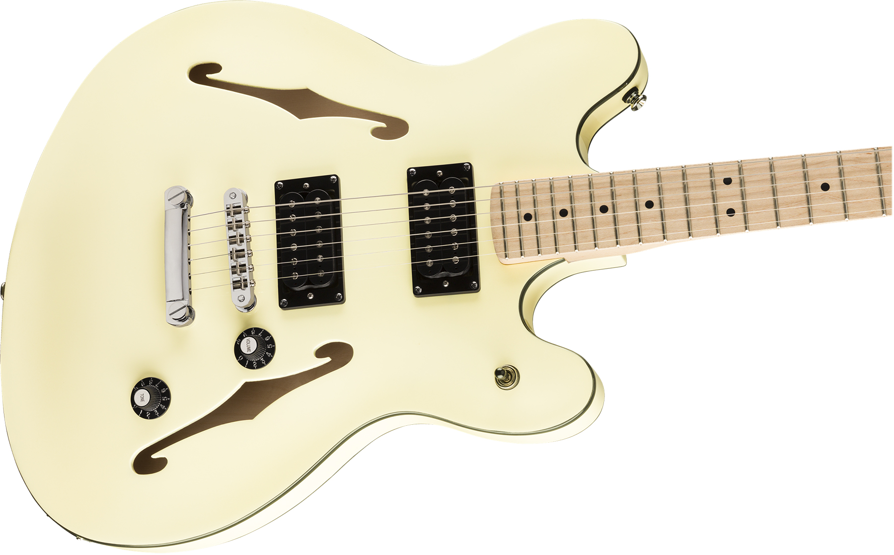 Squier Starcaster Affinity 2019 Hh Ht Mn - Olympic White - Guitarra electrica retro rock - Variation 2