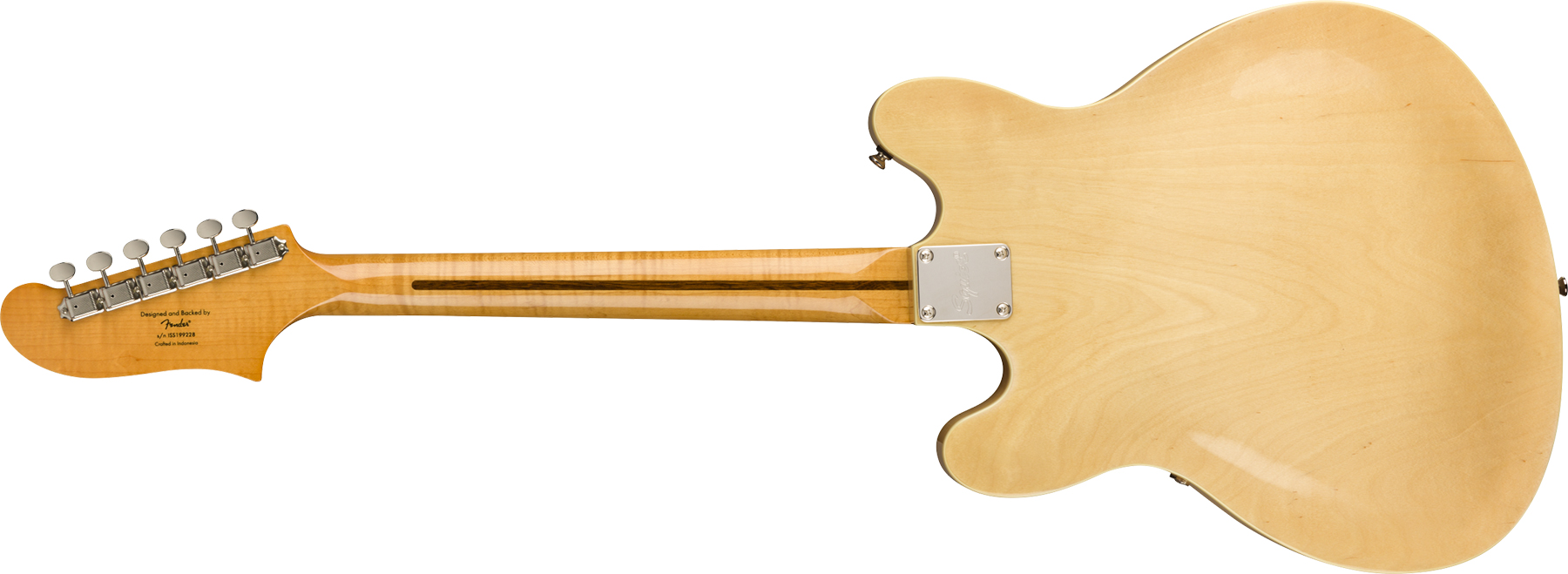 Squier Starcaster Classic Vibe 2019 Hh Ht Mn - Natural - Guitarra eléctrica semi caja - Variation 1