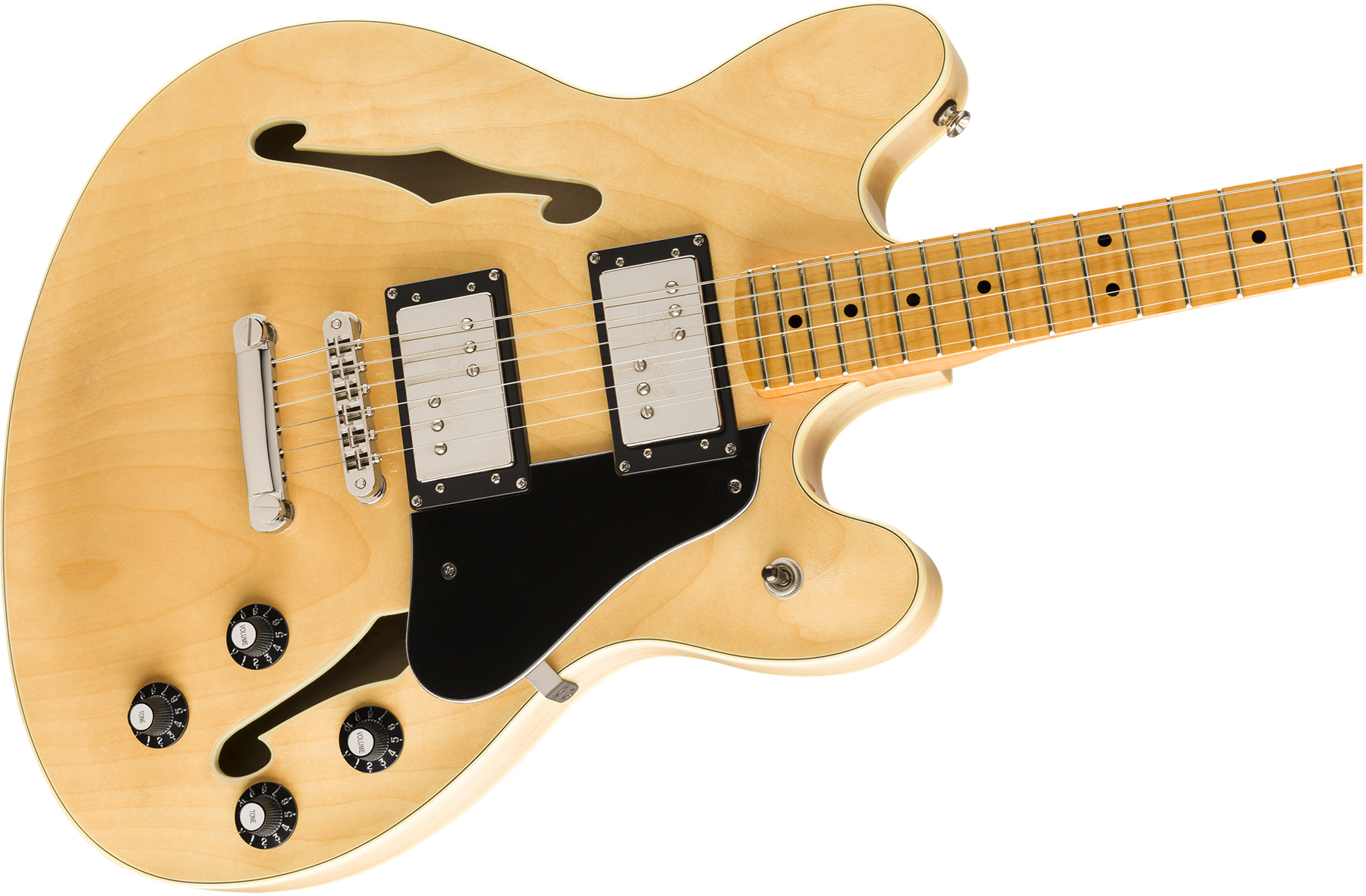 Squier Starcaster Classic Vibe 2019 Hh Ht Mn - Natural - Guitarra eléctrica semi caja - Variation 2