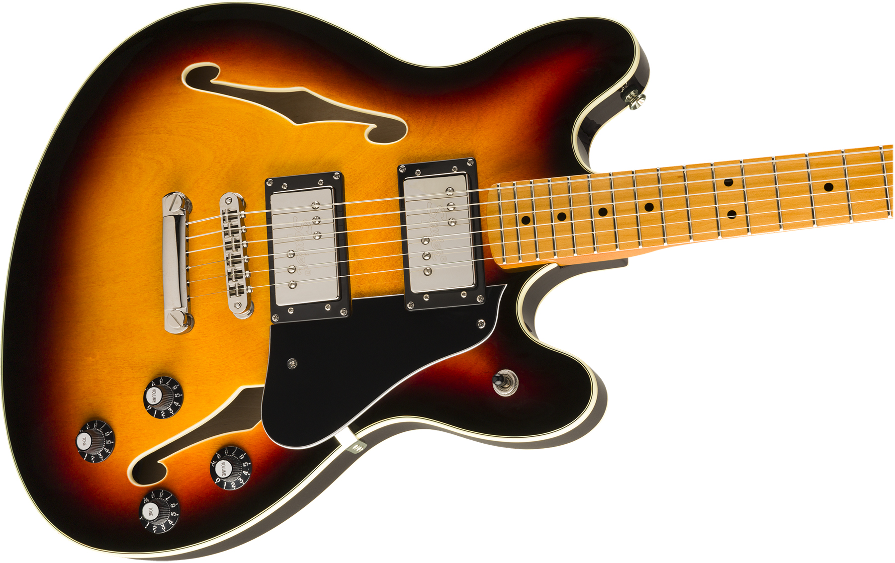 Squier Starcaster Classic Vibe 2019 Hh Ht Mn - 3-color Sunburst - Guitarra eléctrica semi caja - Variation 2