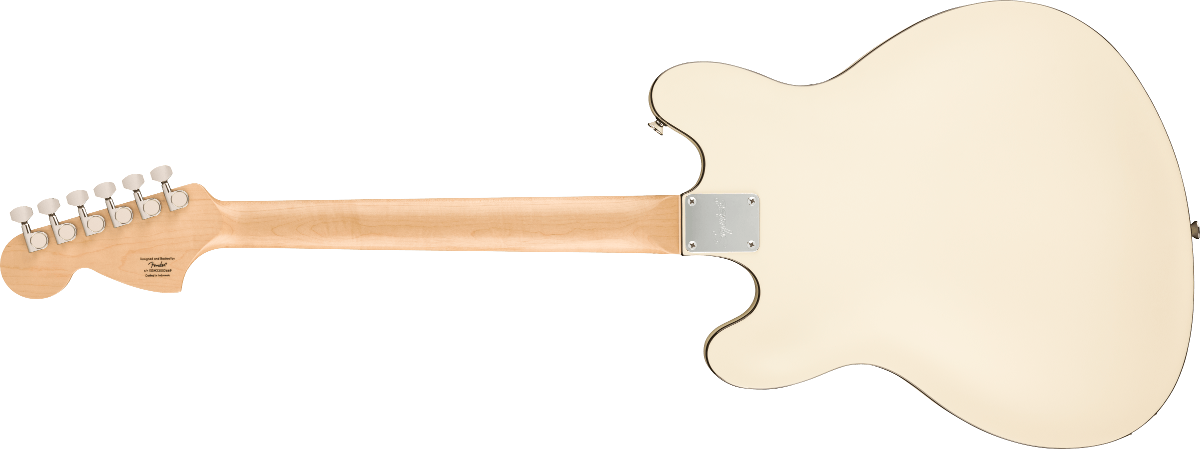 Squier Starcaster Deluxe Affinity Ind 2h Ht Lau - Olympic White - Guitarra electrica retro rock - Variation 1