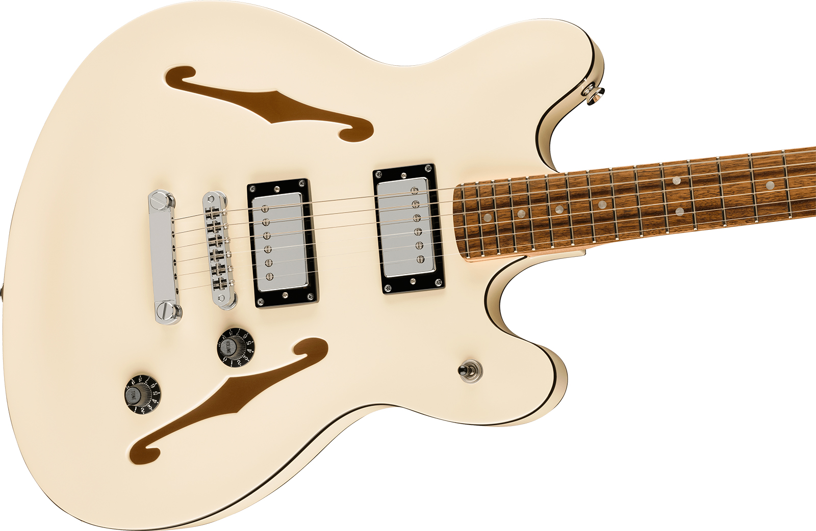 Squier Starcaster Deluxe Affinity Ind 2h Ht Lau - Olympic White - Guitarra electrica retro rock - Variation 2
