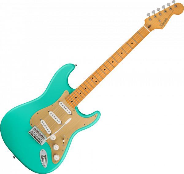 Guitarra eléctrica de cuerpo sólido Squier 40th Anniversary Stratocaster Vintage Edition - Satin seafoam green