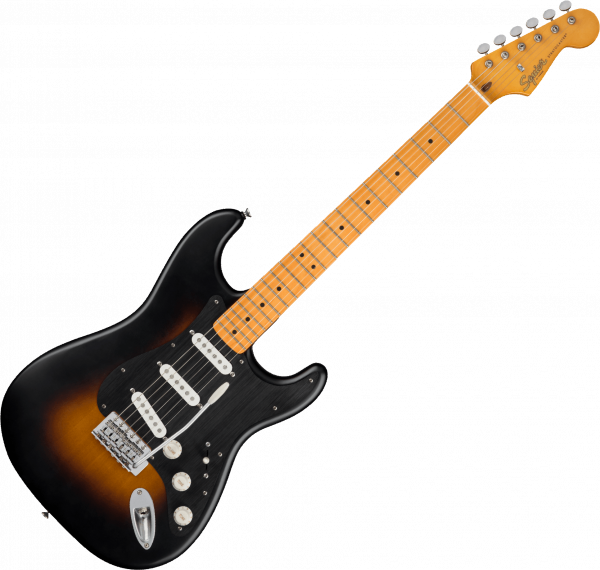 Guitarra eléctrica de cuerpo sólido Squier 40th Anniversary Stratocaster Vintage Edition - Satin wide 2-color sunburst