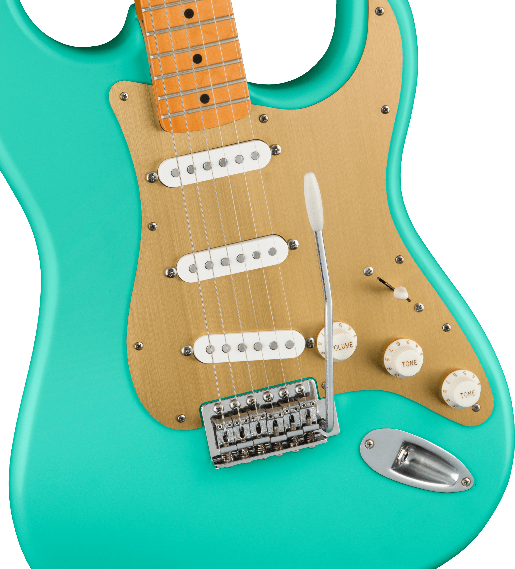 Squier Strat 40th Anniversary Vintage Edition Mn - Satin Seafoam Green - Guitarra eléctrica con forma de str. - Variation 2