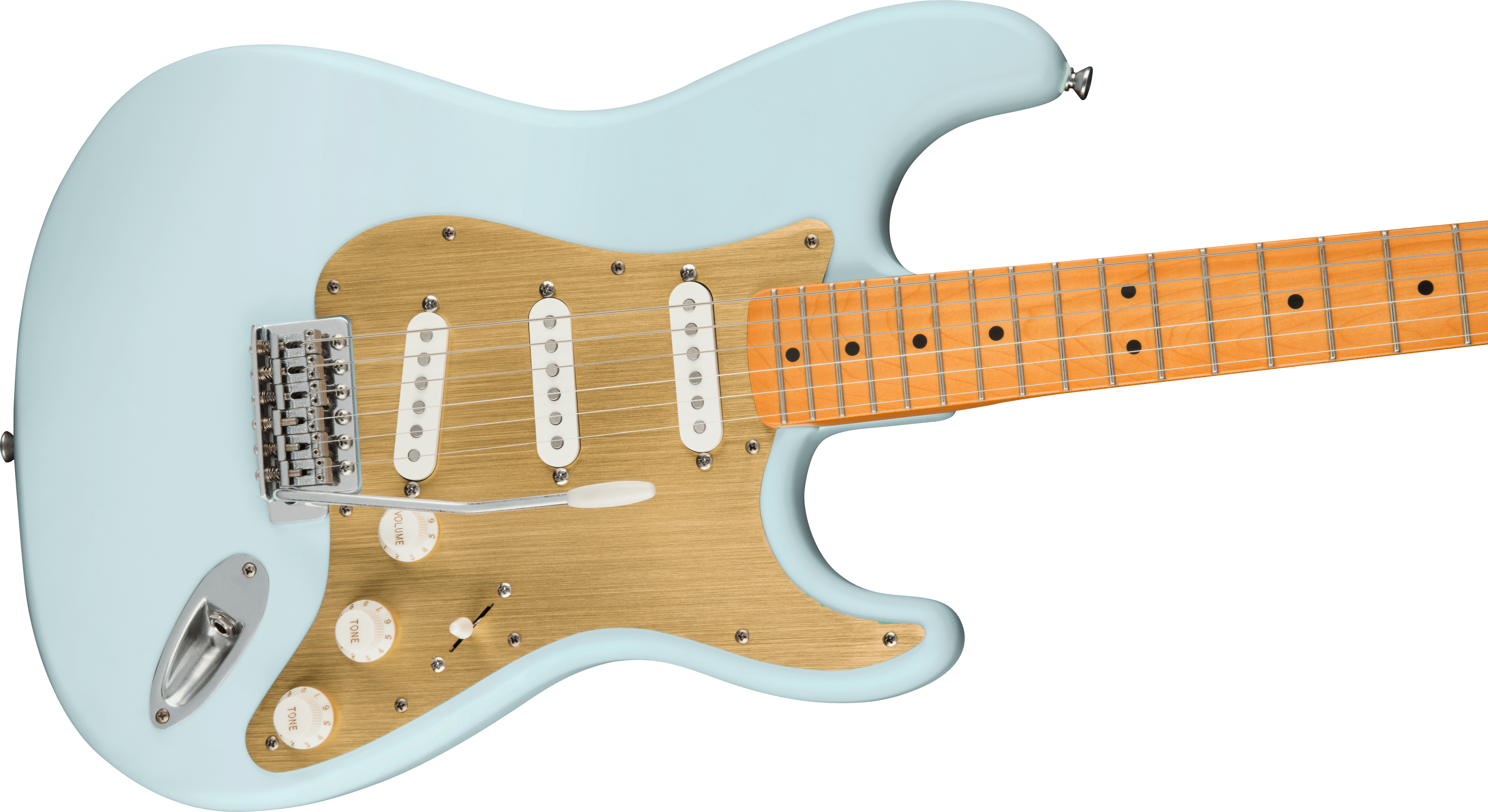 Squier Strat 40th Anniversary Vintage Edition Mn - Satin Sonic Blue - Guitarra eléctrica con forma de str. - Variation 2