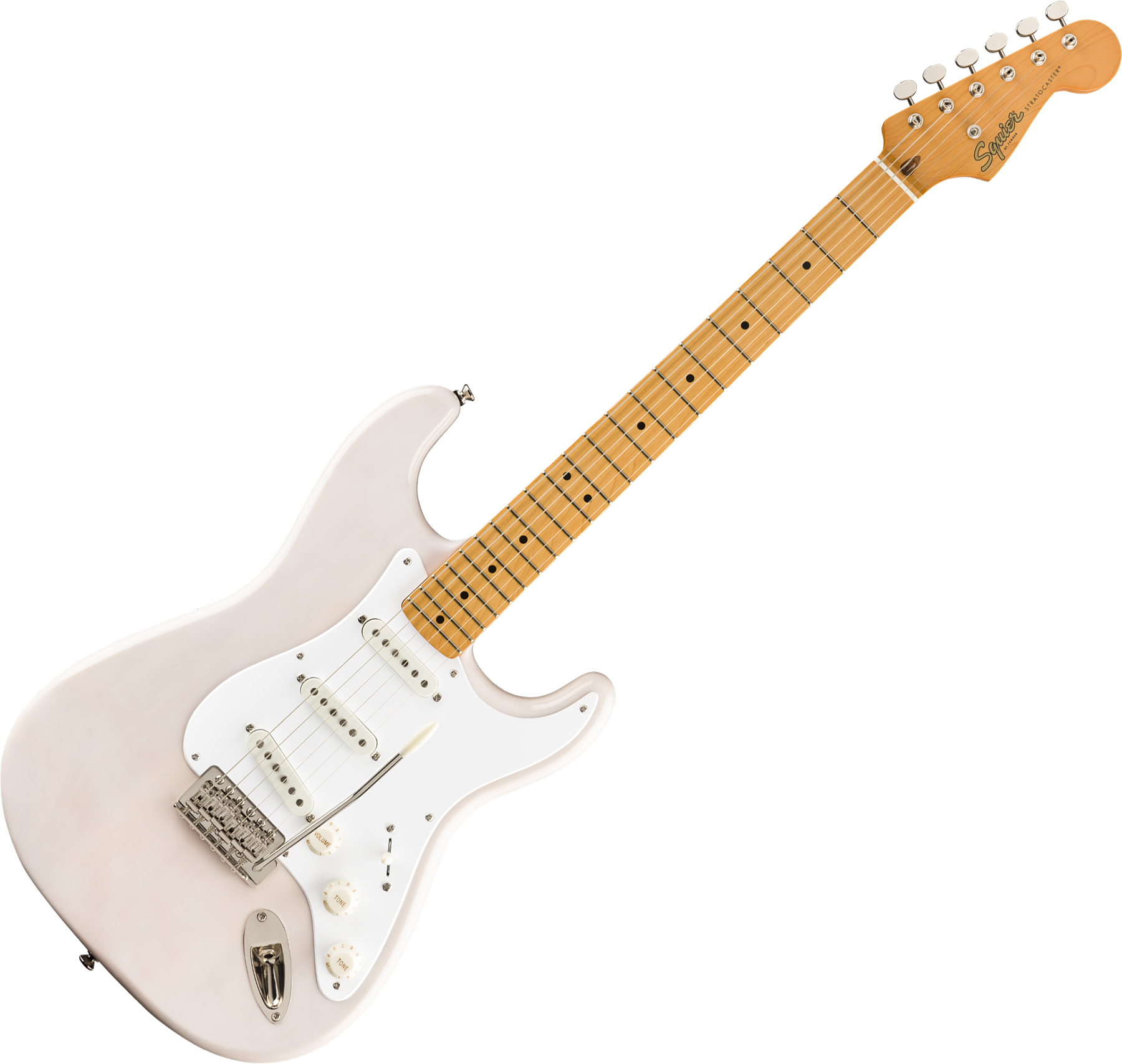 Guitarra eléctrica de cuerpo sólido Squier Classic Vibe '50s Stratocaster -  white blonde blanco