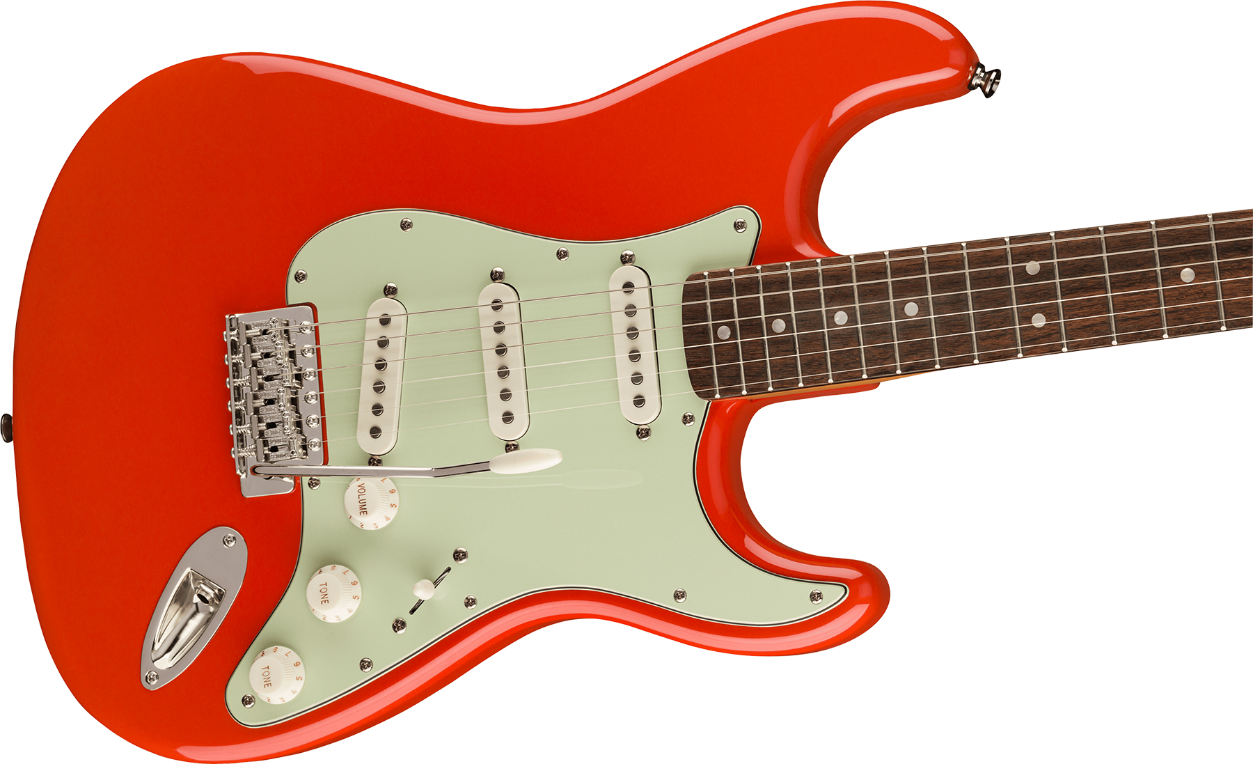 Squier Strat '60s Classic Vibe Fsr Ltd Lau - Fiesta Red - Guitarra eléctrica con forma de str. - Variation 1
