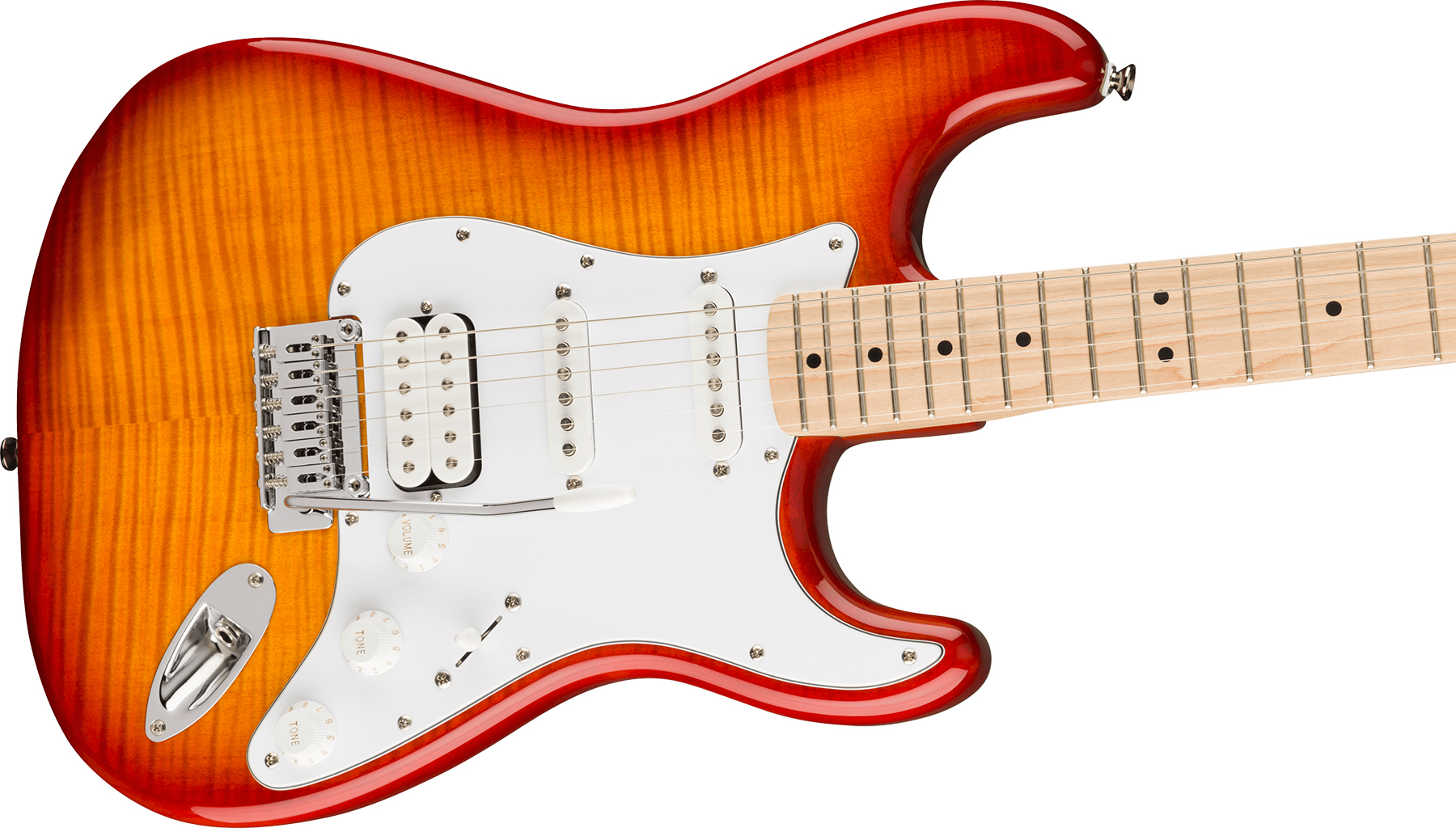 Squier Strat Affinity 2021 Fmt Hss Trem Mn - Sienna Sunburst - Guitarra eléctrica con forma de str. - Variation 2