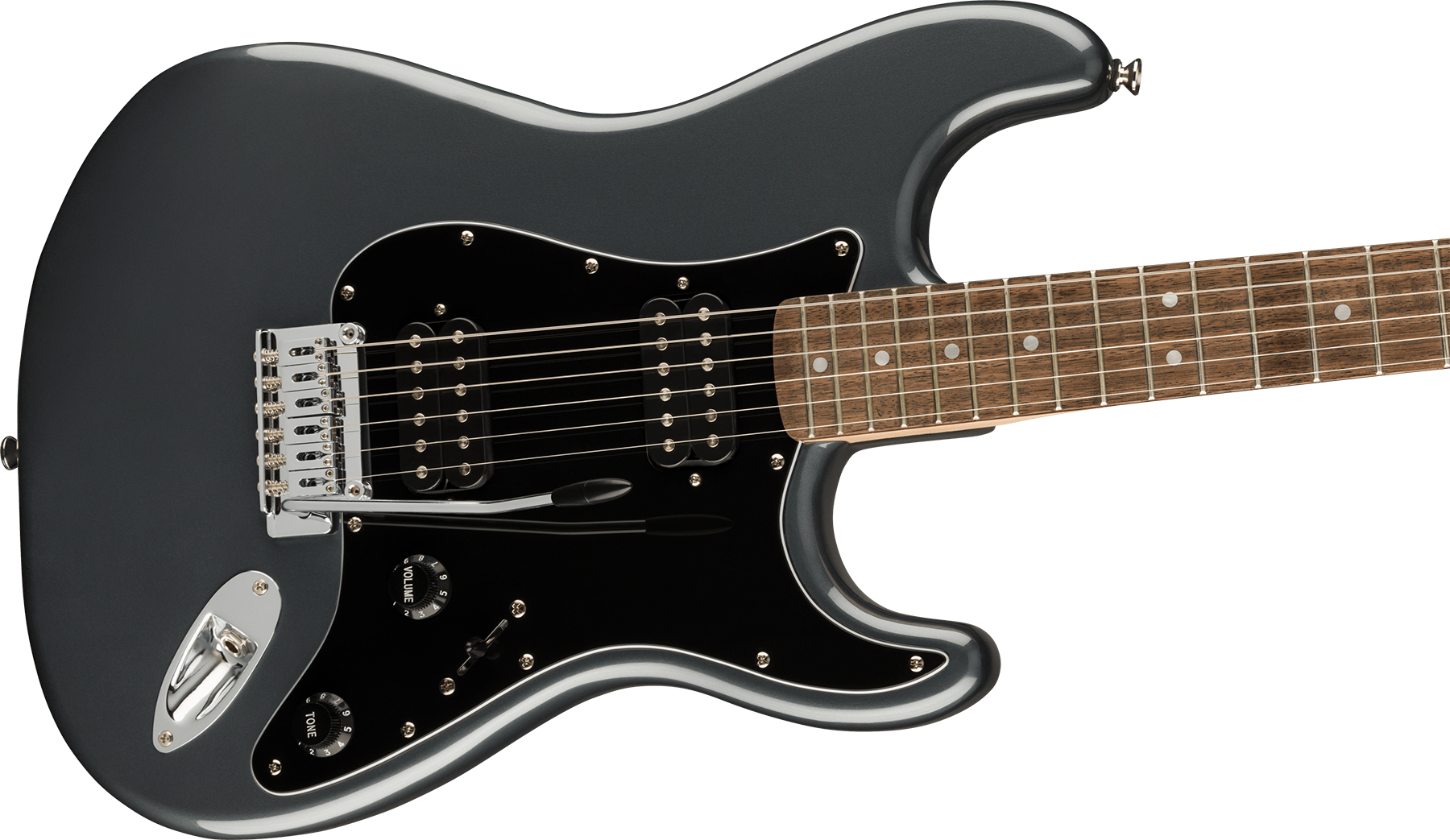 Squier Strat Affinity 2021 Hh Trem Lau - Charcoal Frost Metallic - Guitarra eléctrica con forma de str. - Variation 2