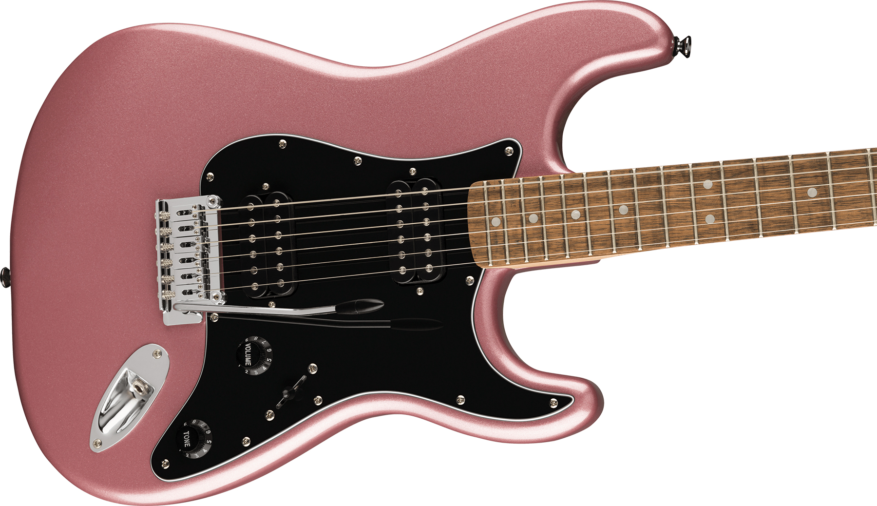 Squier Strat Affinity 2021 Hh Trem Lau - Burgundy Mist - Guitarra eléctrica con forma de str. - Variation 2