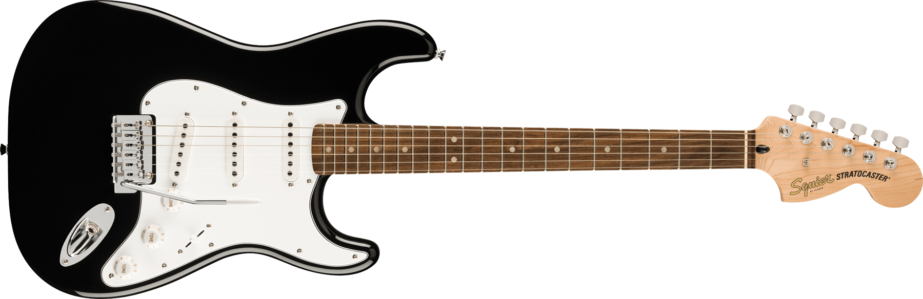 Squier Strat Affinity + Mustang Micro Pack 3s Trem Lau - Black - Packs guitarra eléctrica - Variation 1
