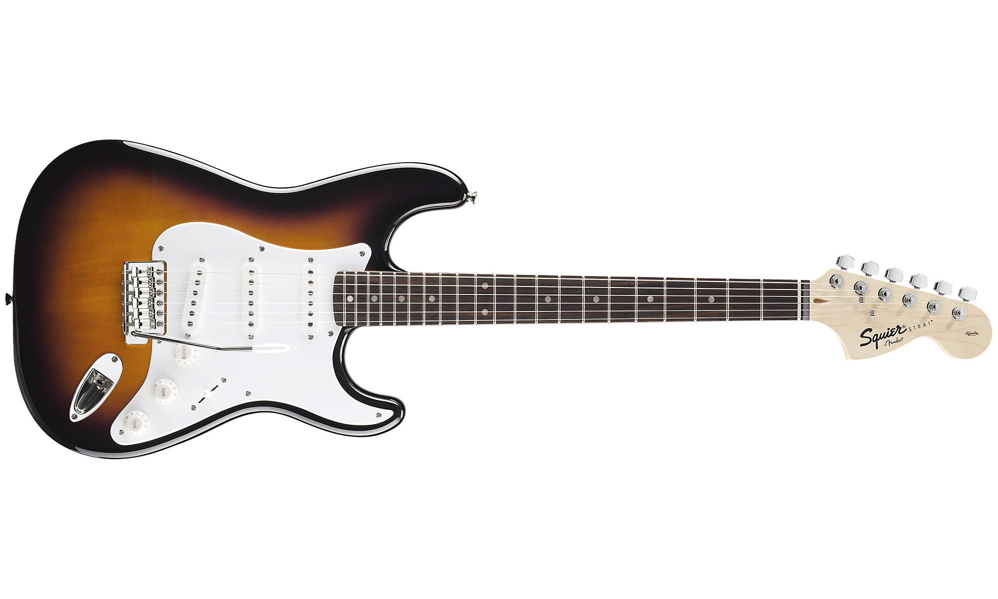Squier Strat Affinity Series 3s Lau - Brown Sunburst - Guitarra eléctrica con forma de str. - Variation 1