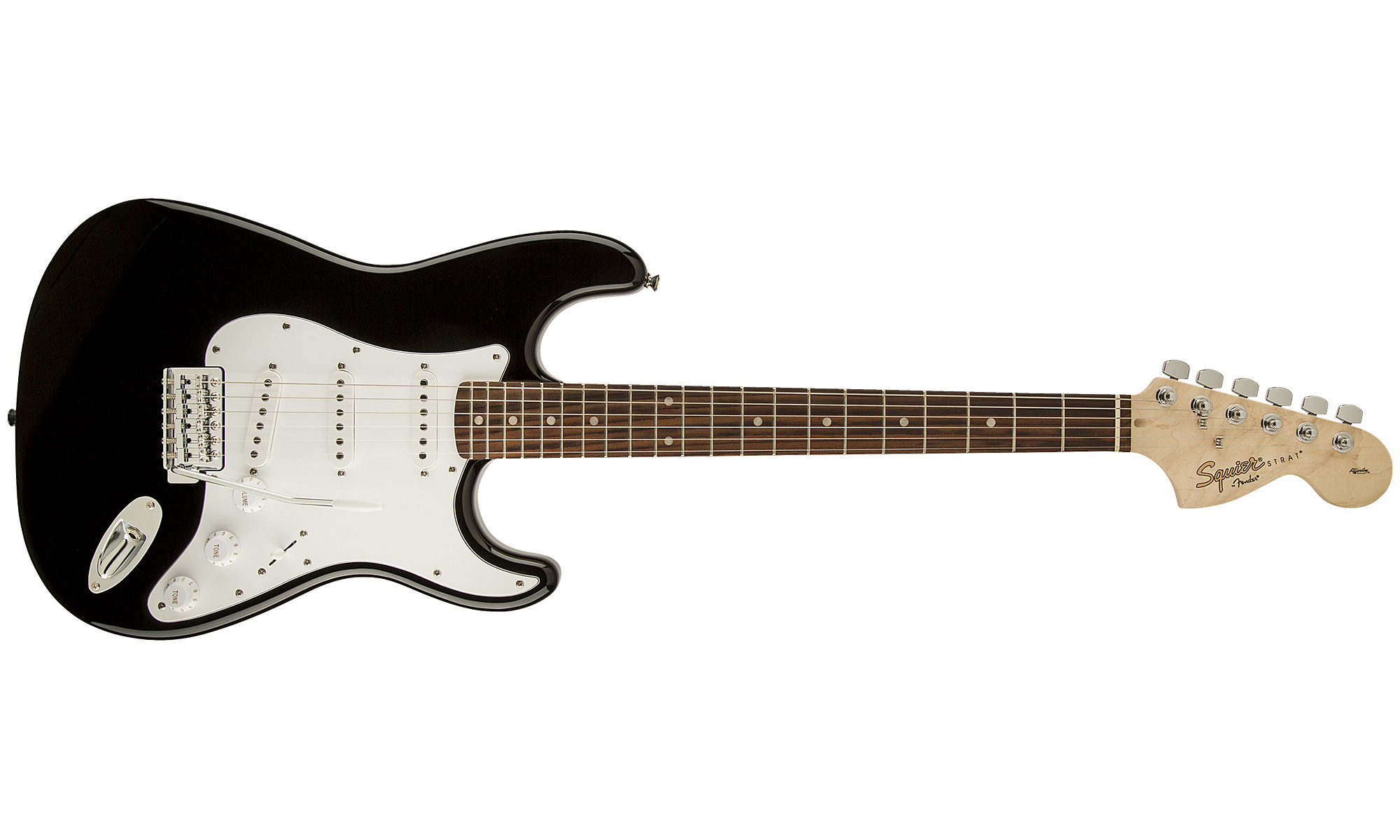 Squier Strat Affinity Series 3s Rw - Black - Guitarra eléctrica con forma de str. - Variation 4