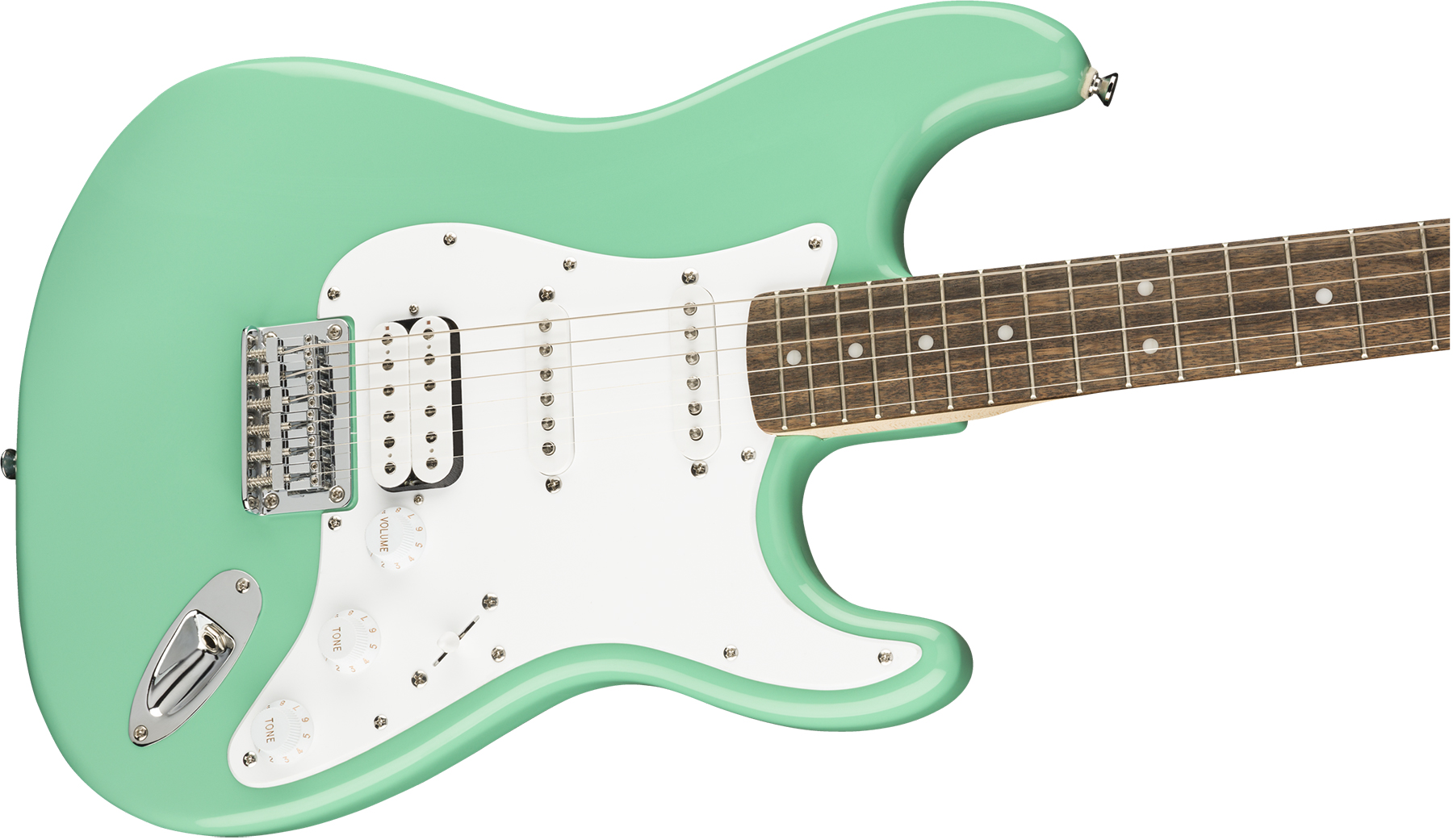 Squier Strat Bullet Fsr Ltd Hss Ht Lau - Sea Foam Green - Guitarra eléctrica con forma de str. - Variation 2