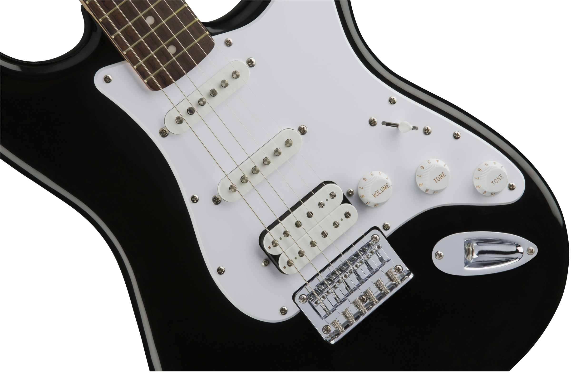 Squier Strat Bullet Ht Hss Lau - Black - Guitarra eléctrica con forma de str. - Variation 2